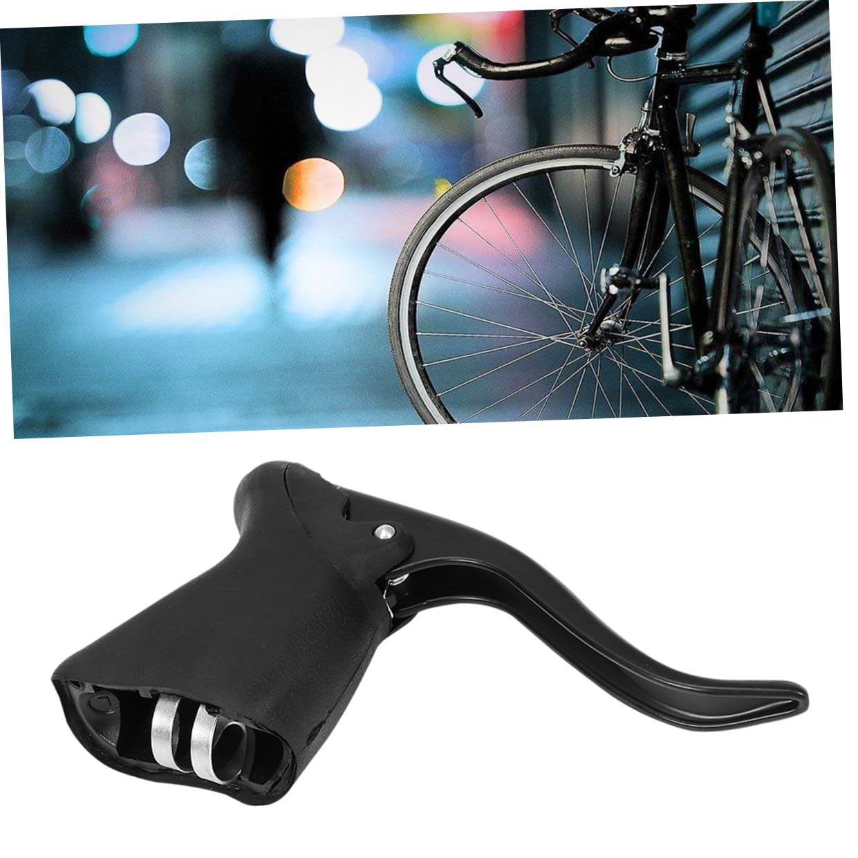Toyvian Leve Freno Bici da Corsa in Lega di Alluminio Nere, Alta Durezza, per Freni Anteriore e Posteriore, Accessori per Bicicletta