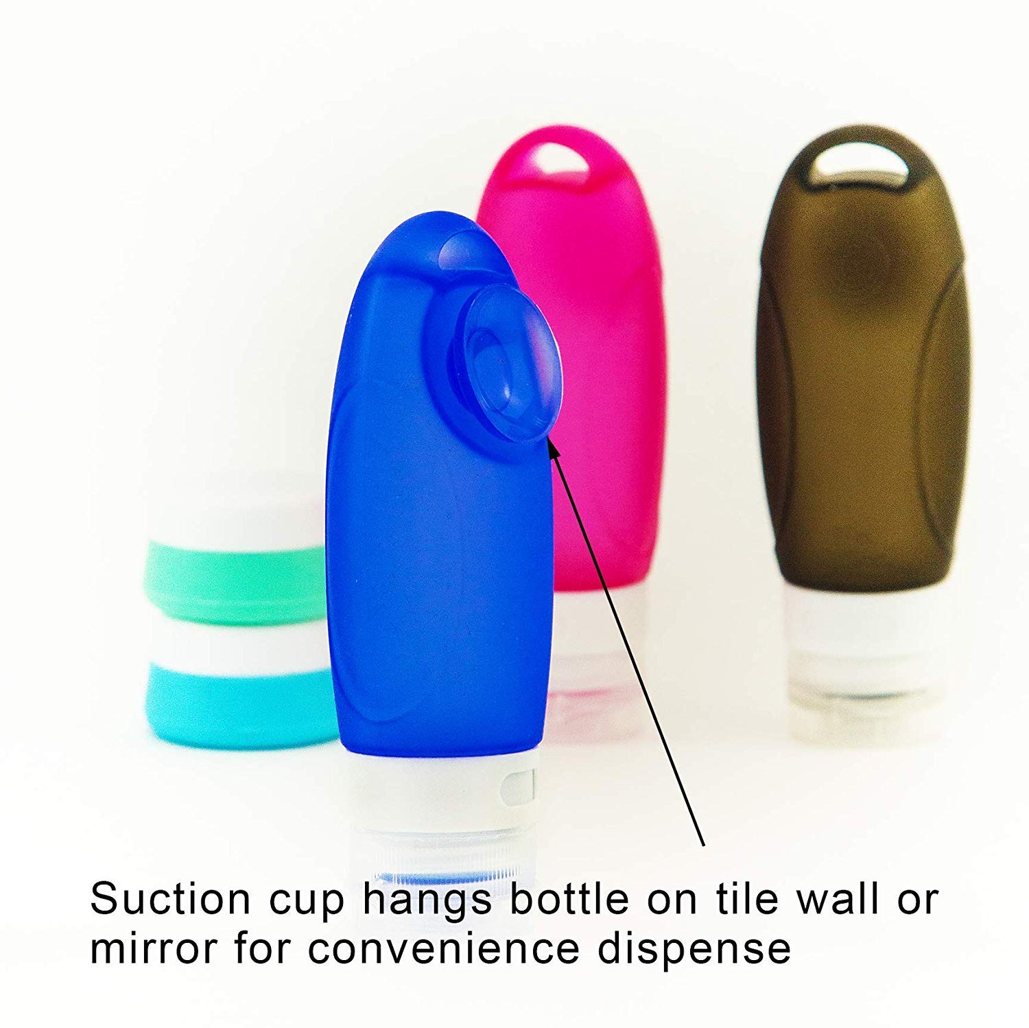 Bottiglie da viaggio TSA approvate, contenitori da viaggio riutilizzabili in silicone a tenuta stagna