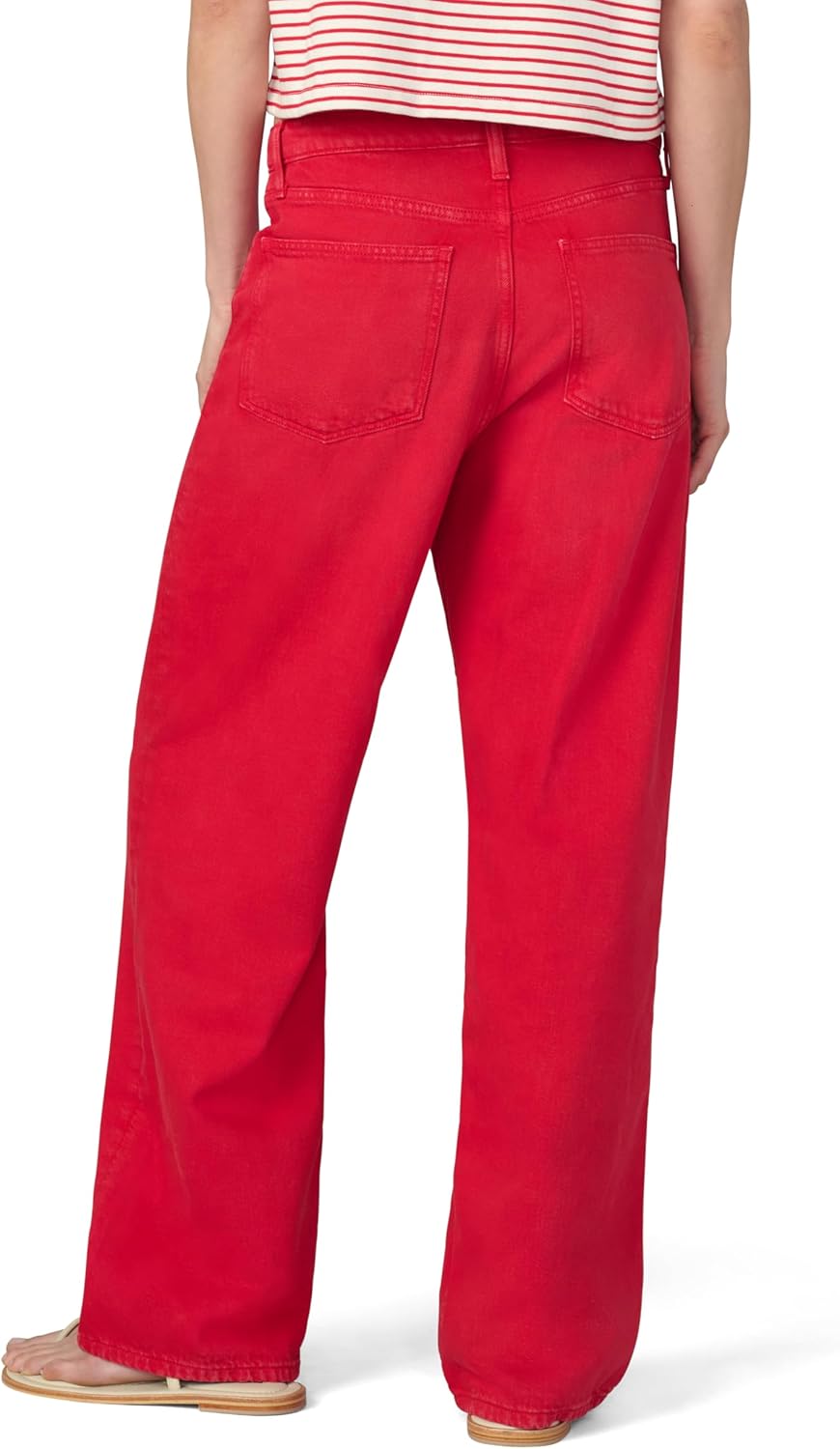 Joe's Women's The Ryan Relaxed Low Rise Straight Leg Draw Cord Denim Pant