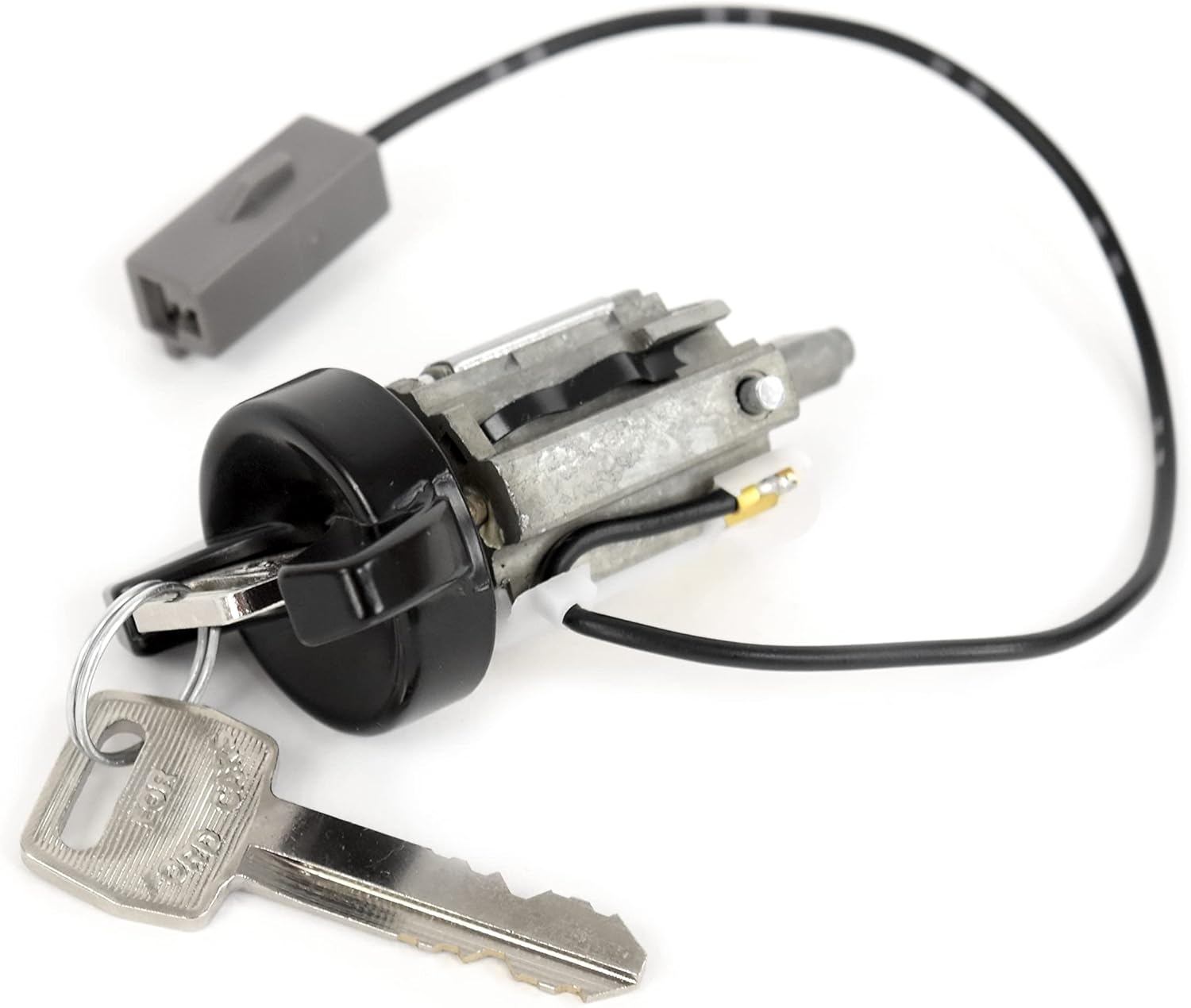 Ignition Lock Cylinder Black With Keys For 1979-1993 Ford Mustang