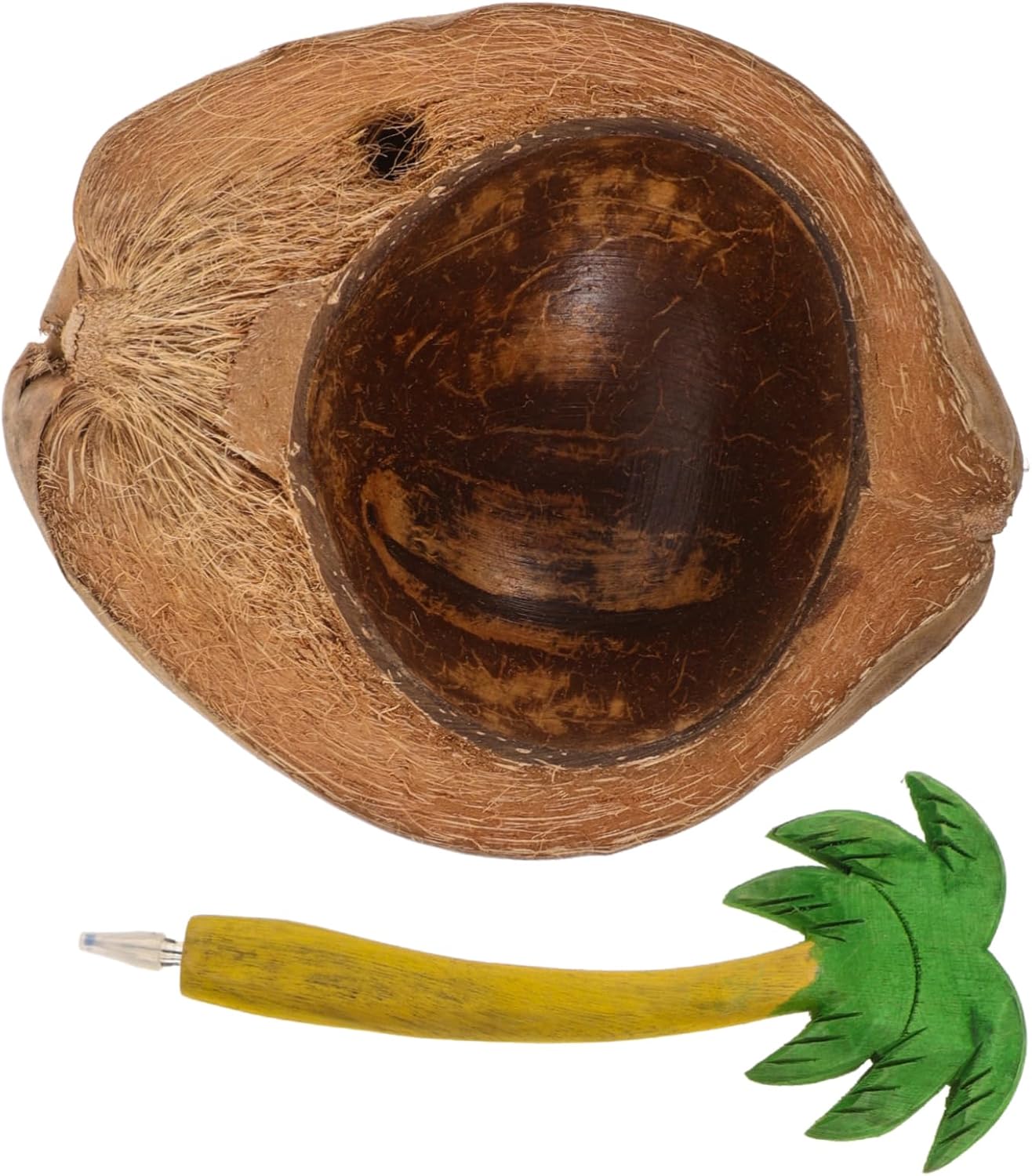 ORFOFE Coconut Shell Candle Holder for Taper and Pillar Candles Portable Decorative Bowl for Weddings Parties and Home Decor Chic Design for Storage and Display