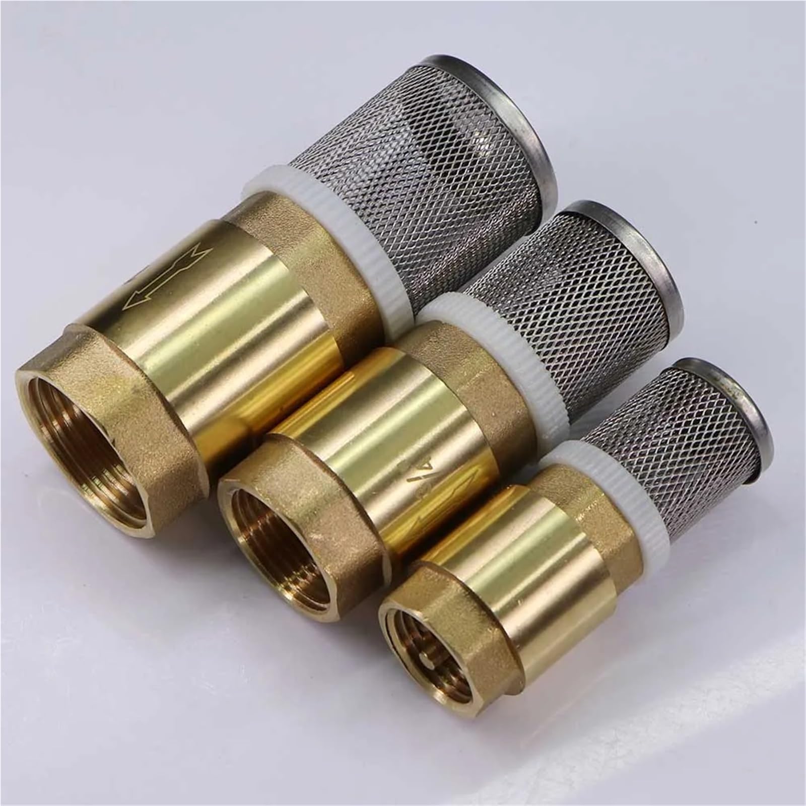 Válvula de retención de latón de 1/2" 3/4" 1" con filtro de reflujo - Bomba autocebante unidireccional for aplicaciones de plomería 1 pieza(1/2 Inch Check Valve)