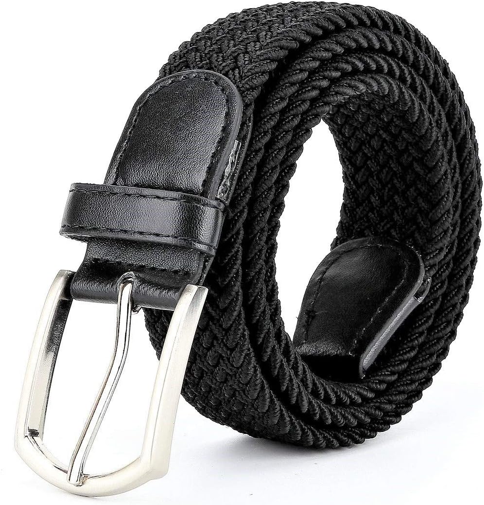 Stretchable Woven Fabric belt for Men & Women,Fits on upto 40 inches waist size,Hole free design