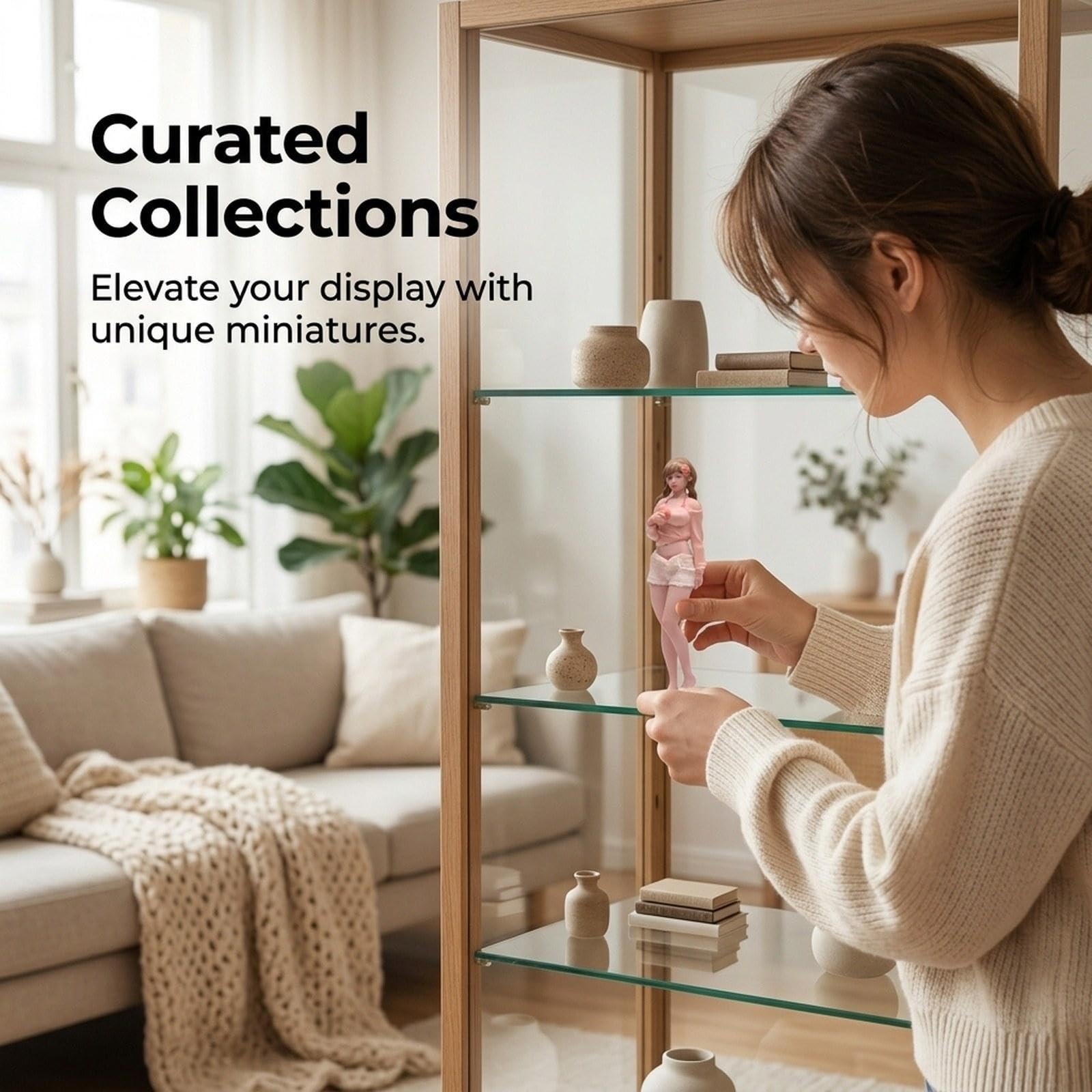 Figura in Miniatura, Figura di Bambina, Modello di Scena in Resina Dipinto a Mano, Miniature di Persone Minuscole, Rappresentazione Realistica per, da 1 a 24