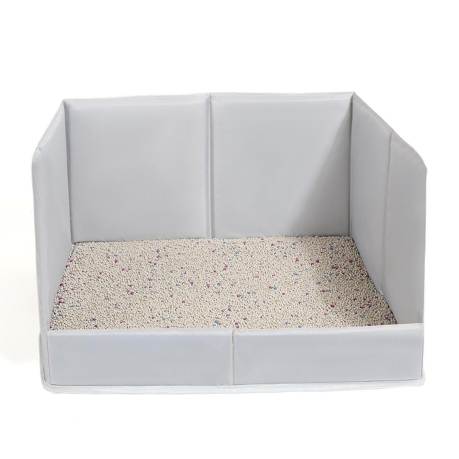 Toilette Pieghevole per Cani con Bordi Alti, Ideale per Cuccioli E Gatti (Adatta Anche per Uso Interno), L 113cmx85cmx41cm