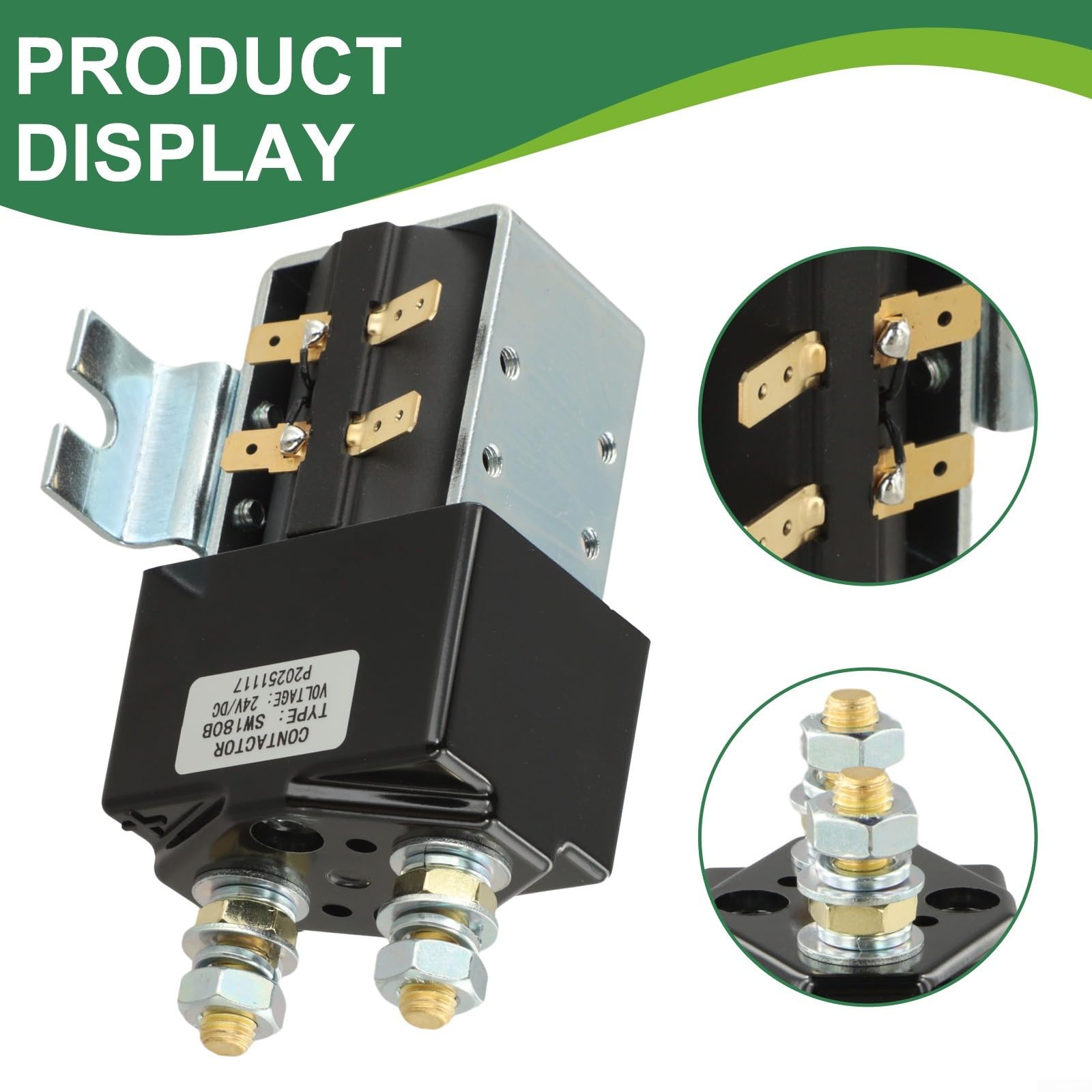 Relè solenoide contattore 24V SW180, compatibile con SW180-4, SW180-283, SW180B-751, interruttore elettrico controllo affidabile (modello domestico)