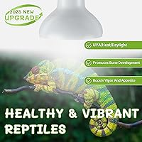 Vista 4 de Bombillas de Lámpara de Calor para Reptiles, Simulan la Bombilla de Luz de Calor de la Luz Solar Natural, Paquete de 2 de 75W Lámpara de Punto