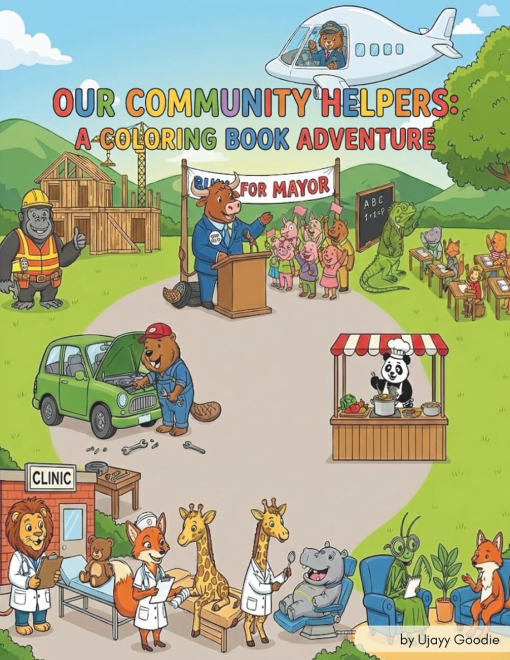 Our Community Helpers: A Coloring Book Adventure