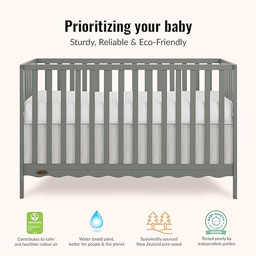 Miniatura 41 de Dream On Me Synergy, cuna convertible 5 en 1 en color blanco, con certificado Greenguard Gold