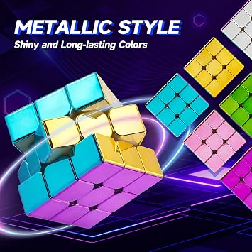 GONINO Mirror Cube, Magnetic Speed Cube 3x3x3 with Reflective Design
