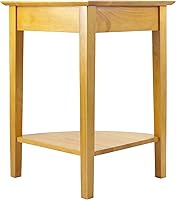 Vista 8 de Winsome Wood Studio Home Office, Honey Wood Corner Desk with Shelf, Honey, 20 inches