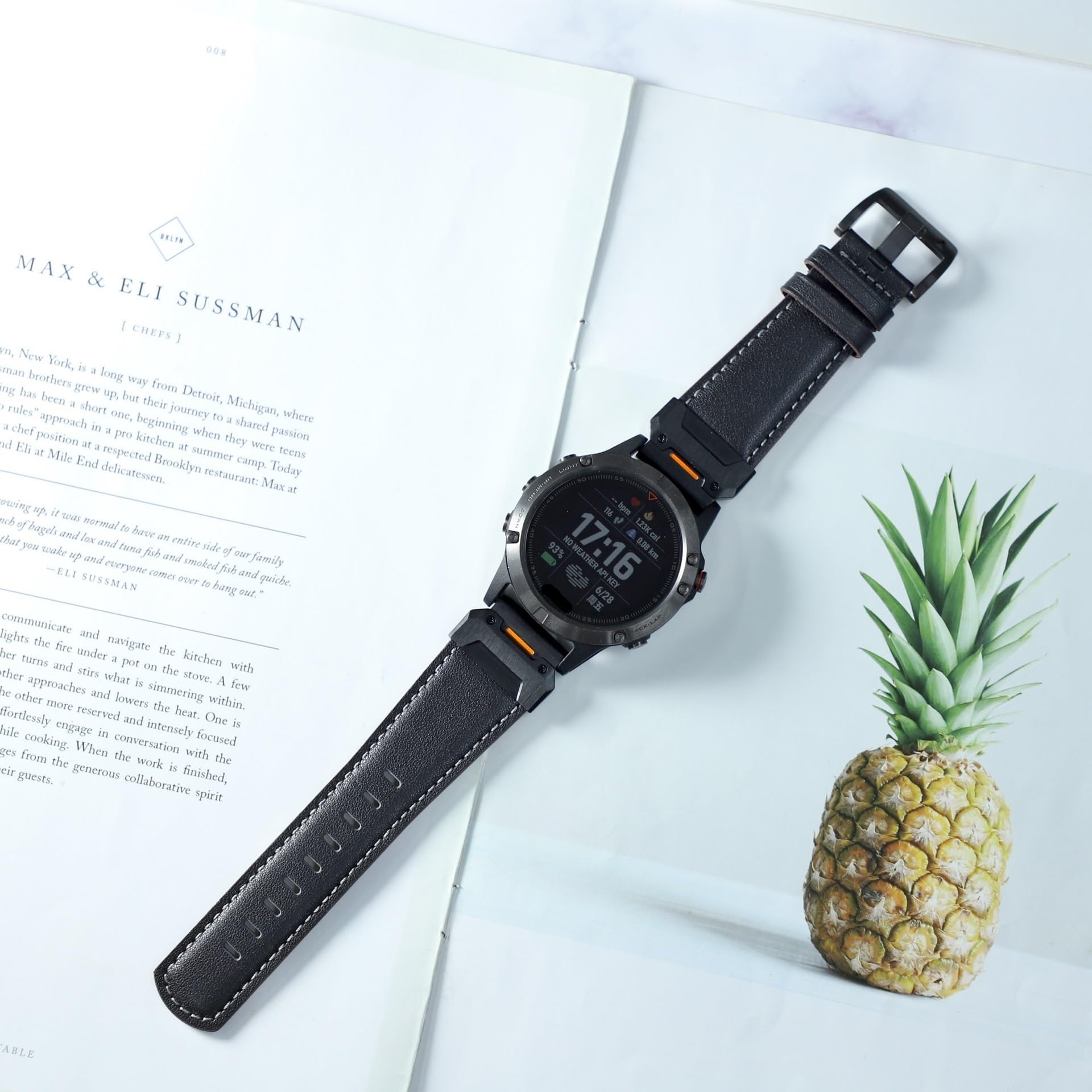 22 26MM skórzany pasek do zegarka paski do Garmin Fenix ​​7X7 6X6 Pro 5X5 Epix Gen 2 inteligentny zegarek opaski na rękę bransoletka