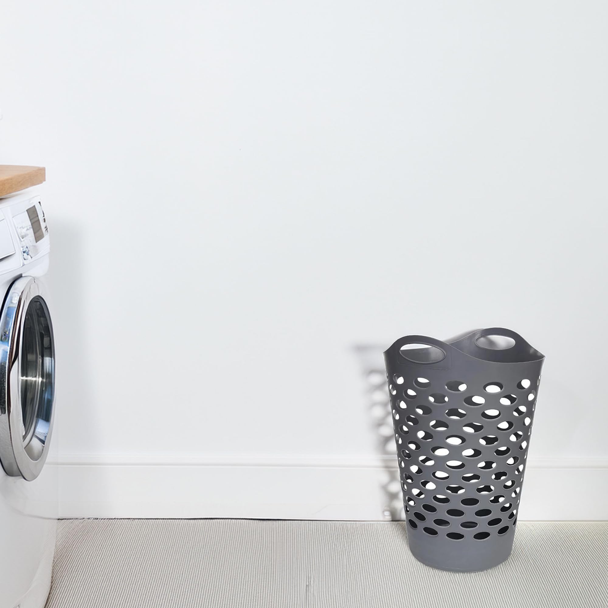 WELL HOME kosz na pranie, szary 60 l