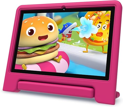 Maxsignage Tablet infantil de 10 pulgadas, Android 13, 32 GB (ampliable a 128 GB), Quad-core, WiFi 6, Bth 5.0, controles parentales preinstalados,