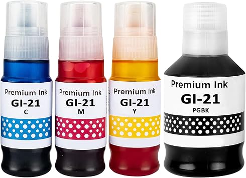 GI21 GI-21 Ink Refill Bottles Compatible for Canon G3270 Printer