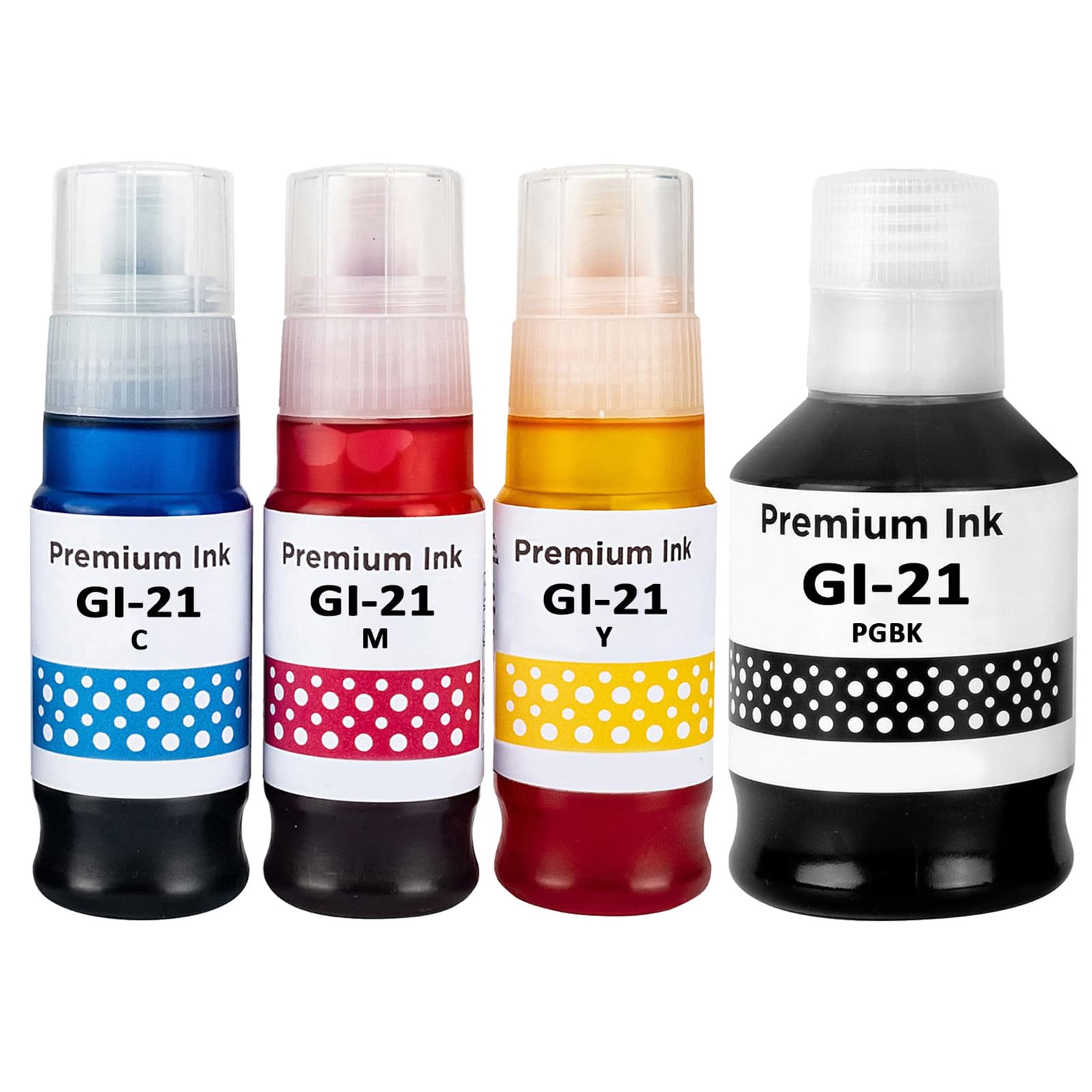 LAIPENG GI-21 GI21 G3270 G3290 Ink Refill Bottles Compatible for Canon G3270 G3290 G3260 G2260 G3272 G4280 G4270 G1220 G1230 G2270 Printer ( 4 Pack,