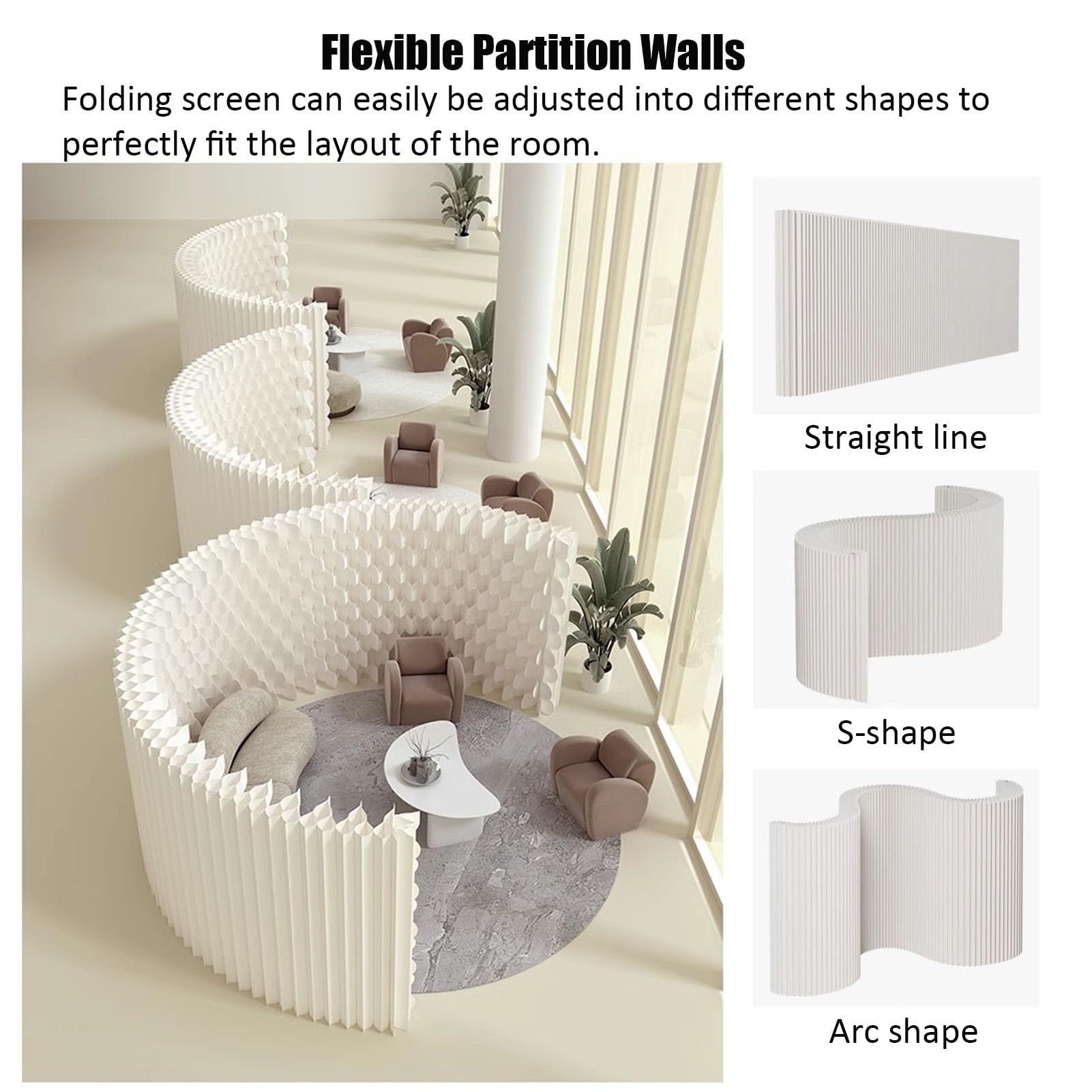 Amazon.com: JCWGLY Room Dividers Folding Retractable Indoor