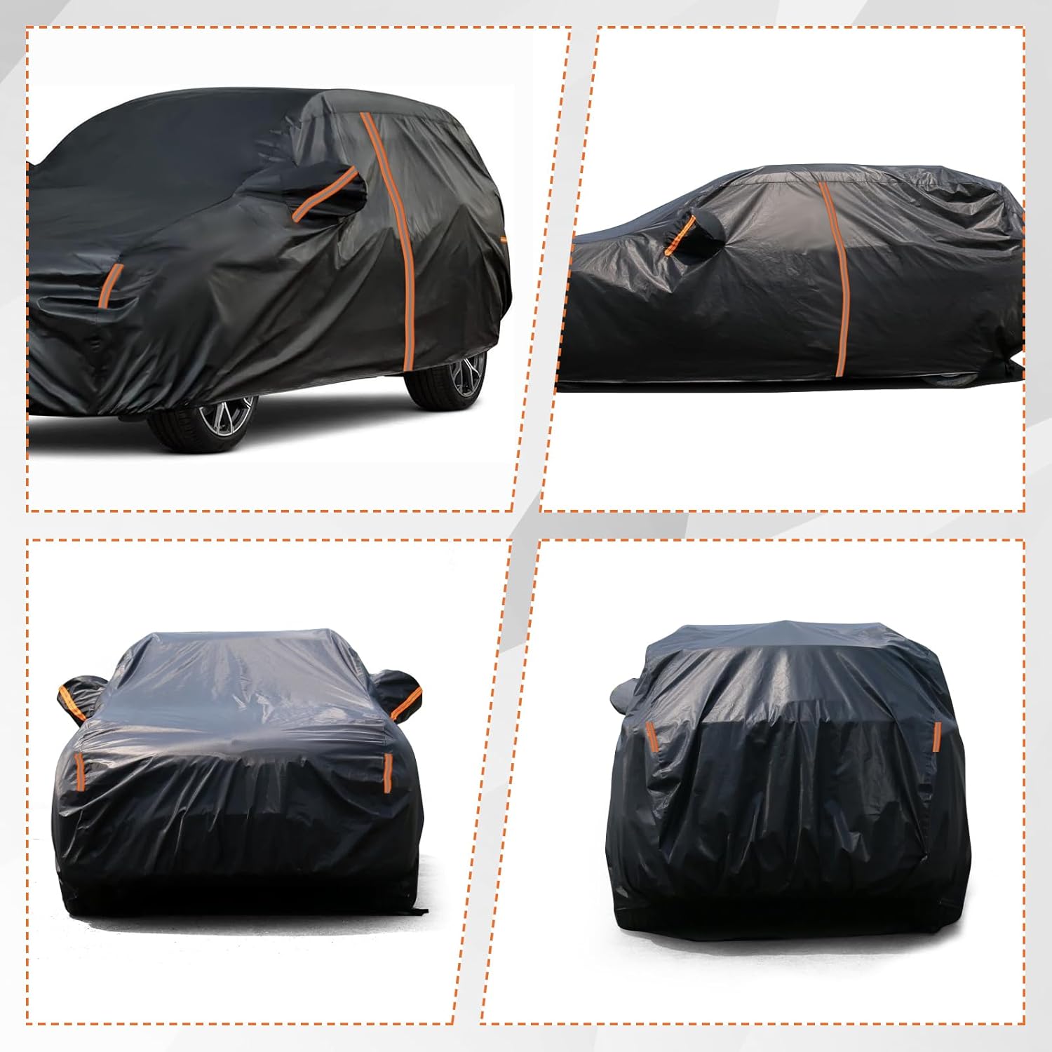 Cover for Kia Sportage & GMC Terrain, Custom Fit Sportage Cover 2023-2025, Terrain Cover 2018-2025, All Weather Waterproof, Outdoor Car Cover Sun UV Dust Snow Protection, SUV Cover with Door Zipper