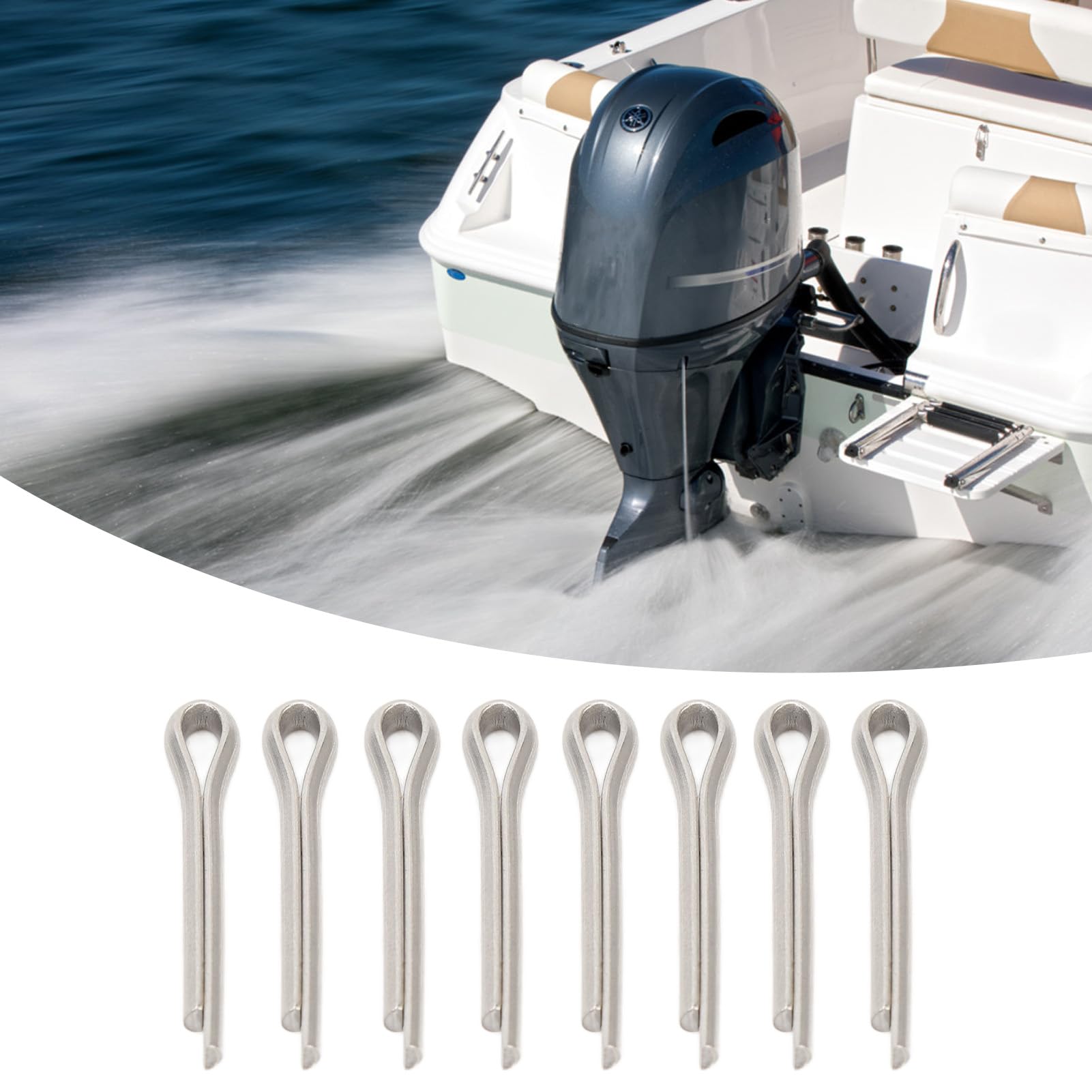 Outboard Propeller Drive Pins 20Pcs Outboard Propeller Split Pin 91490?30020?00 Propeller Shear Pin for 20HP 6HP 8HP 9.9HP 15HP Outboard