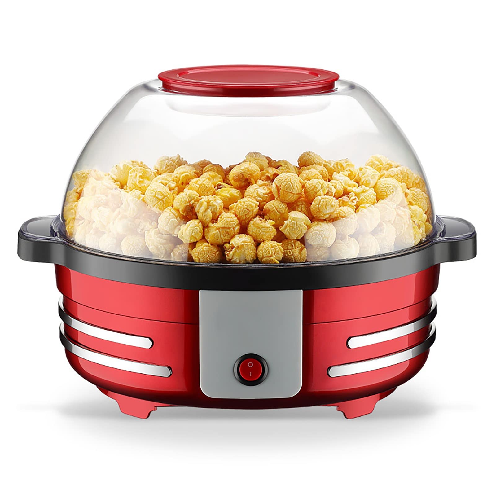 Máquina De Palomitas De Maíz De Aire Caliente Para El Hogar Máquina Eléctrica Para Hacer Palomitas De Maíz Con Revestimiento Antiadherente Y Superficie Calefactora Extraíble Tapa Como Bol 5 L 850W