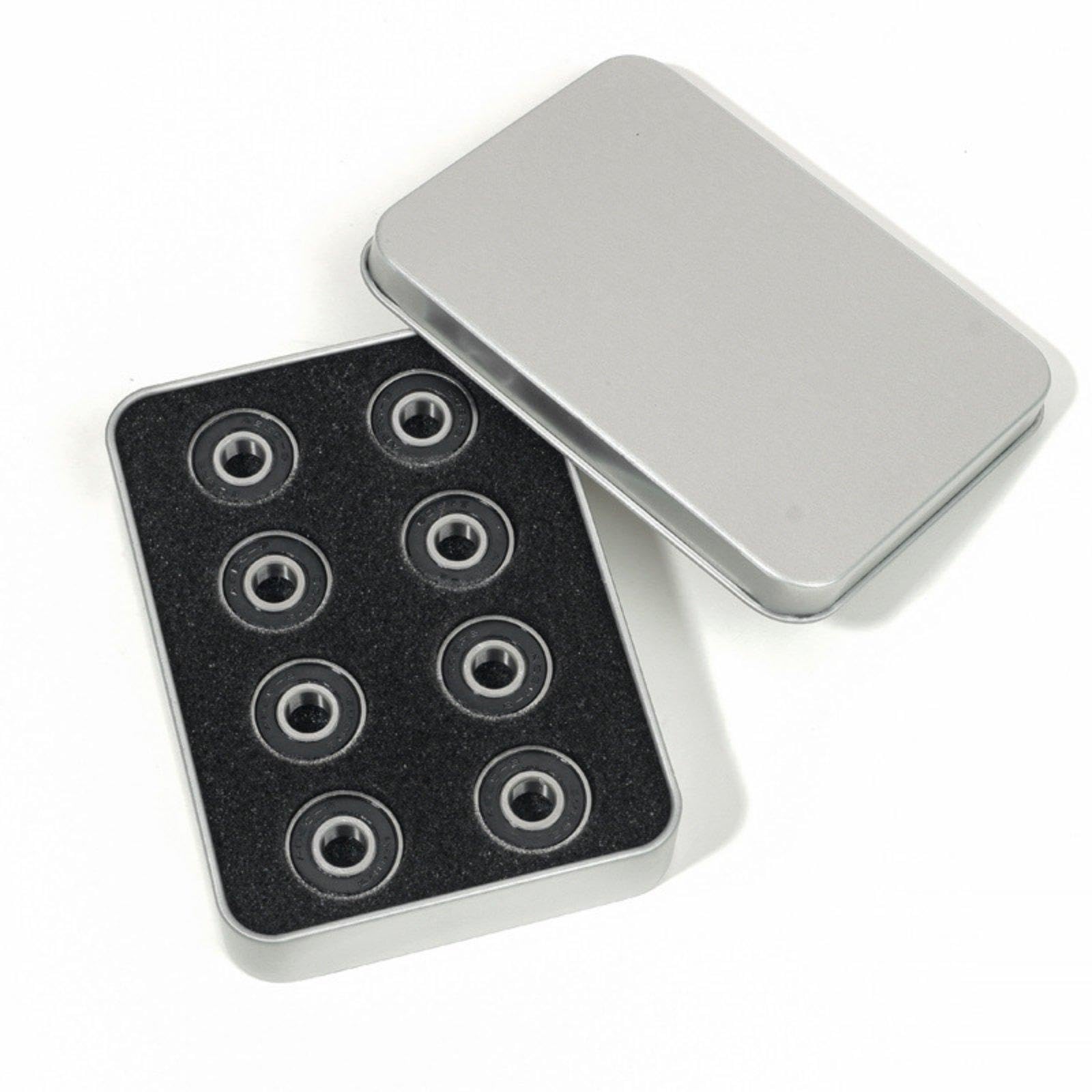 Sharplace 8 Pièces Roulements Patins à roulettes Roulements Skate Fluidité Stabilité Lisse Protection Poussière en Acier et Caoutchouc Adapt