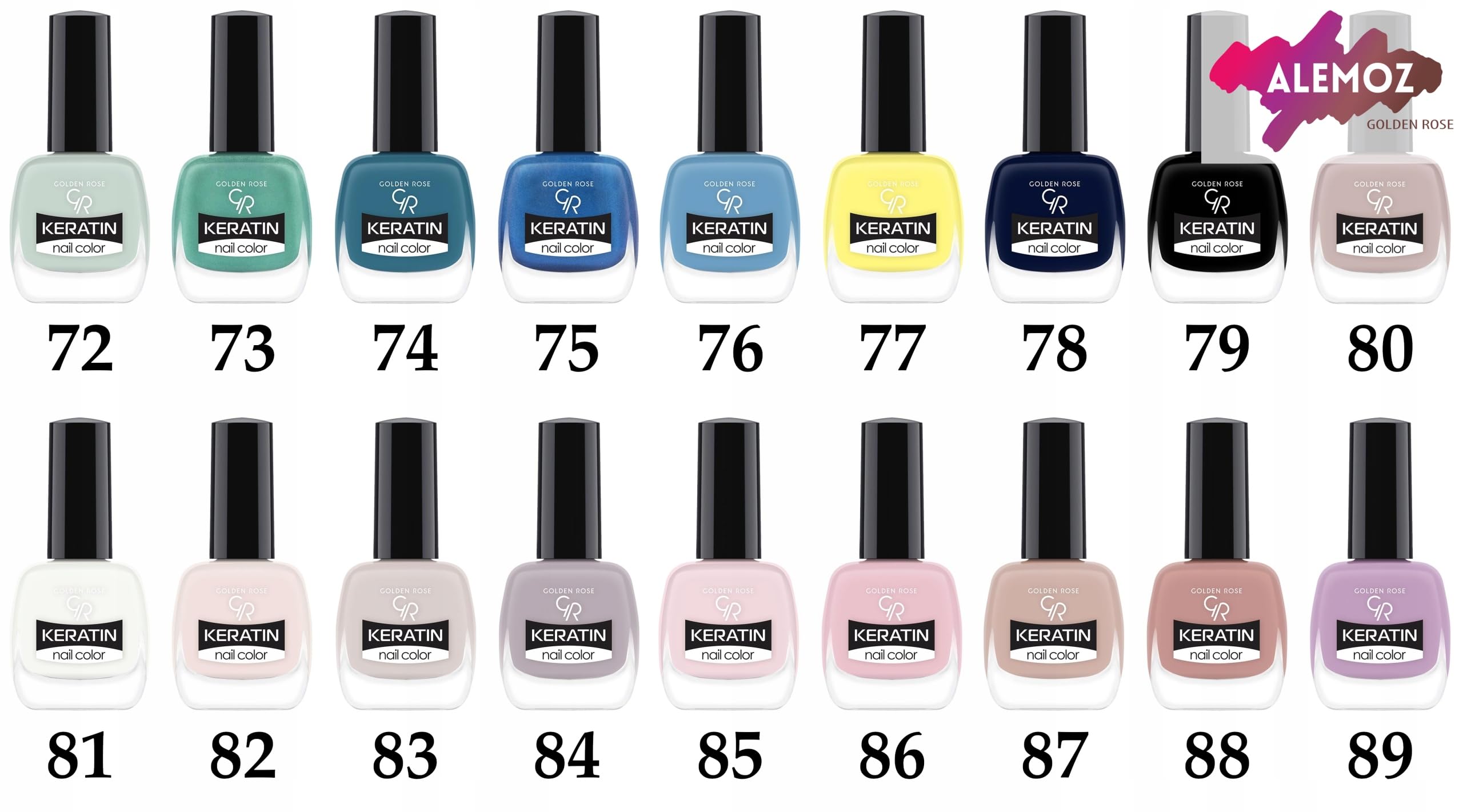 Golden Rose Keratin Nail Color No: 68 - Keratin İçerikli Güçlendirici Parlak Oje