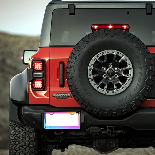 Miniatura 6 de Miytsya Pack-1 Marco de matrícula de acero inoxidable pulido con espejo, 12 x 6.2 pulgadas, soporte de placa de metal para placa delantera y