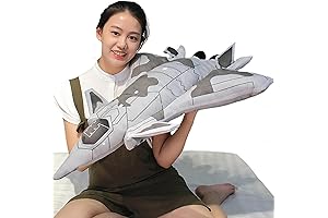 Airplane Model Plush with Blanket- 29 inch Warplane Stuffed Animal