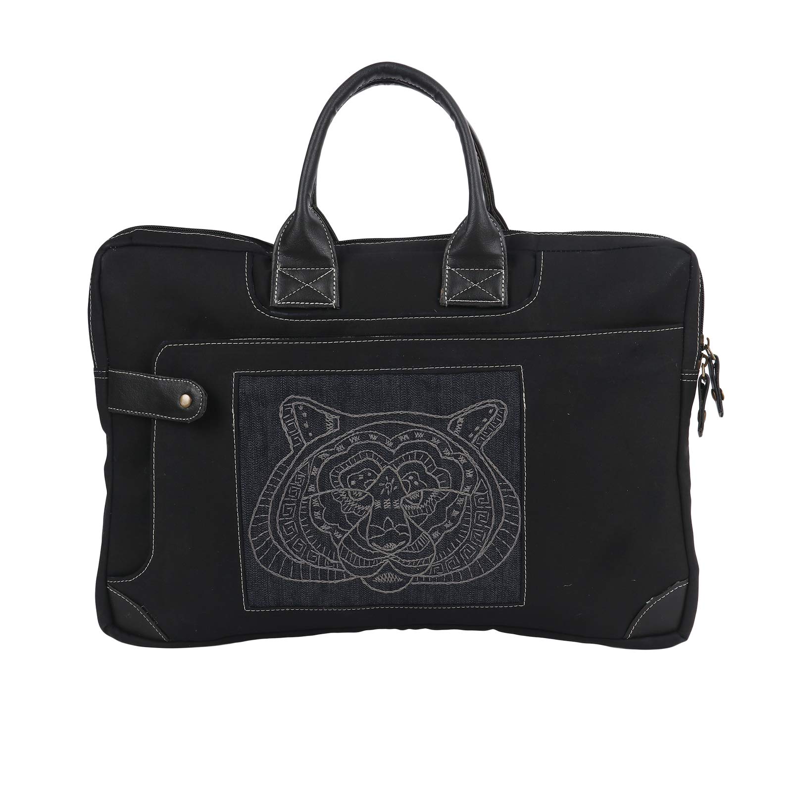 See full amazon price history chart for Indha Black Denim Hand Embroidered Tiger Face Embroidey Laptop Bag | Professional 15 Inch Laptop & Tablet Bag for Men & Women Indha Black Denim Hand Embroidered Tiger Face Embroidey Laptop Bag | Professional 15 Inch Laptop & Tablet Bag for Men & Women (B08XNLDLFN) Amazon Price History, Amazon Price Tracker