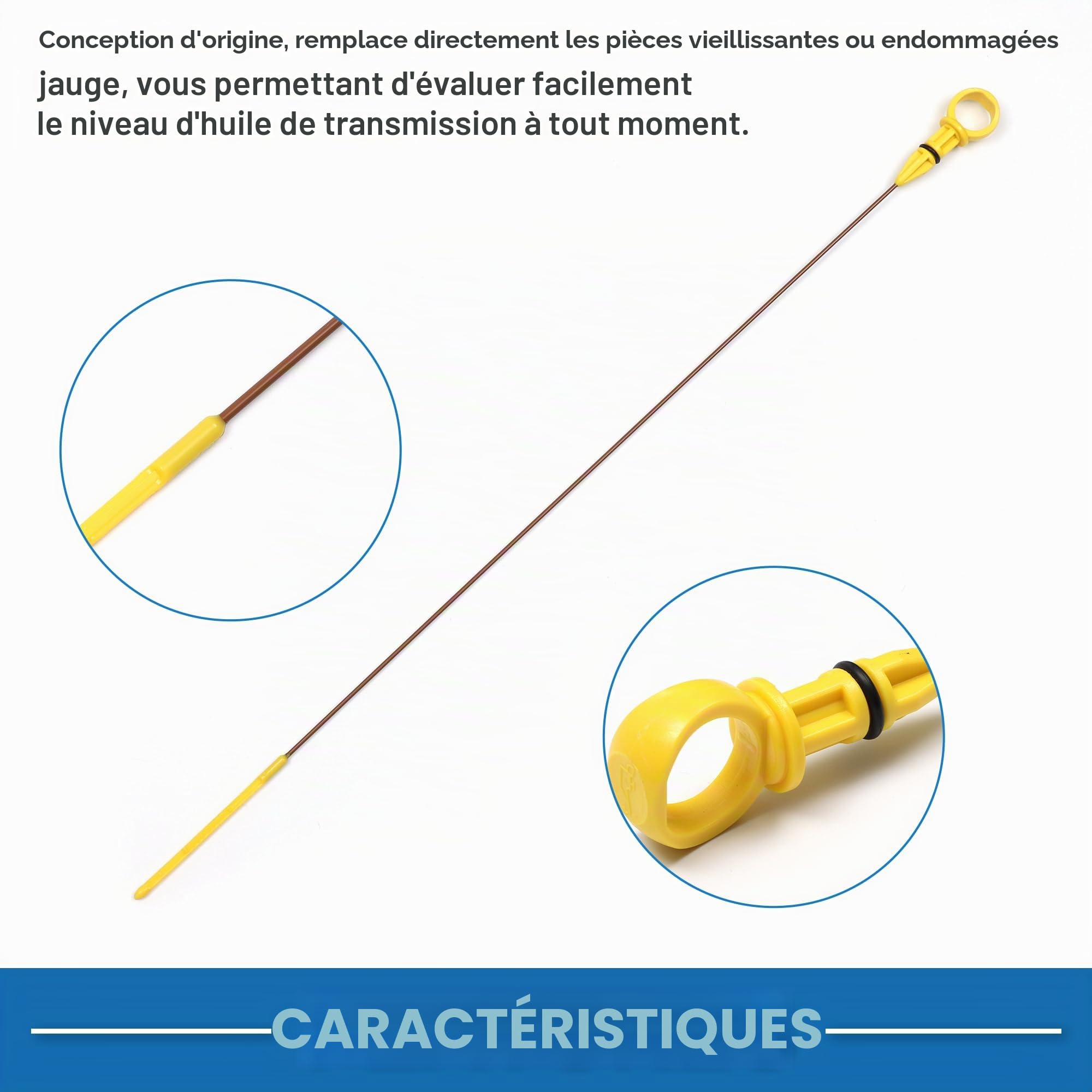 A ABSOPRO Jauge De Niveau D'Huile Moteur Pour Ford C-Max Cb7 10-15 1pc | Pour Ford: CB8 11-15, Kuga CBS 12/CBV 10-12, Mondeo CA2 10-14, S-Max/Galaxy 10-15, OE1782390, Plastique/Métal, À Double Trou