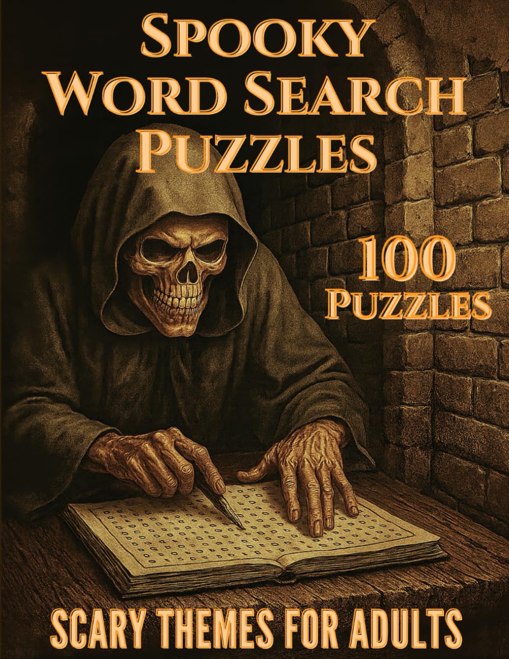 Spooky Word Search Puzzles: Scary Themes For Adults