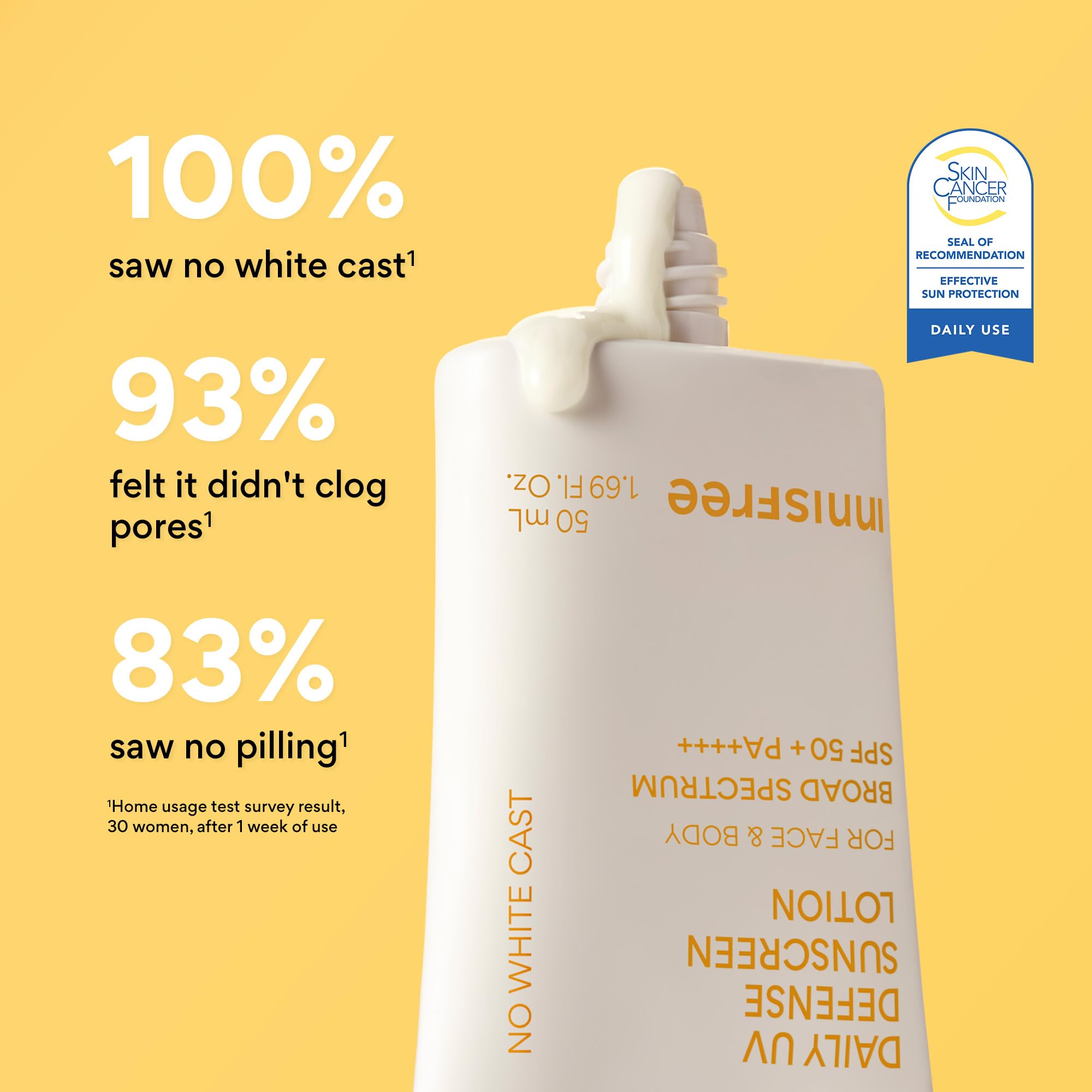 innisfree Daily UV Defense Sunscreen SPF 50+ PA++++, Korean Face Sunscreen, Invisible Finish, Broad Spectrum, No White Cast, Lightweight, Hydrating, Available in Gift Sets & Jumbo