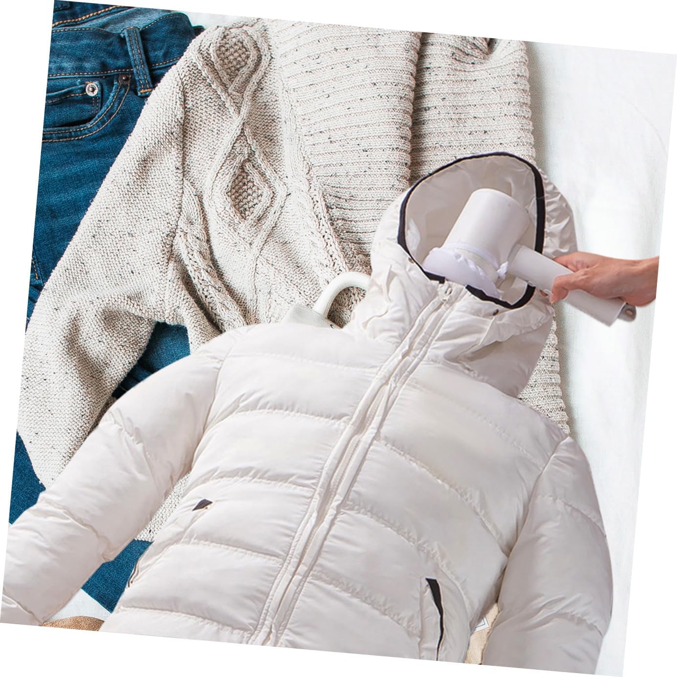 Zerodeko 1 Set Dry Clothes Bag Dryer Bag Portable Dryer T-Shirts Dry Bag Laundry Drying Bags Laundry Dryer Winter Clothes Dryer Wash Bag Outdoor Down Jacket White Polyester Travel