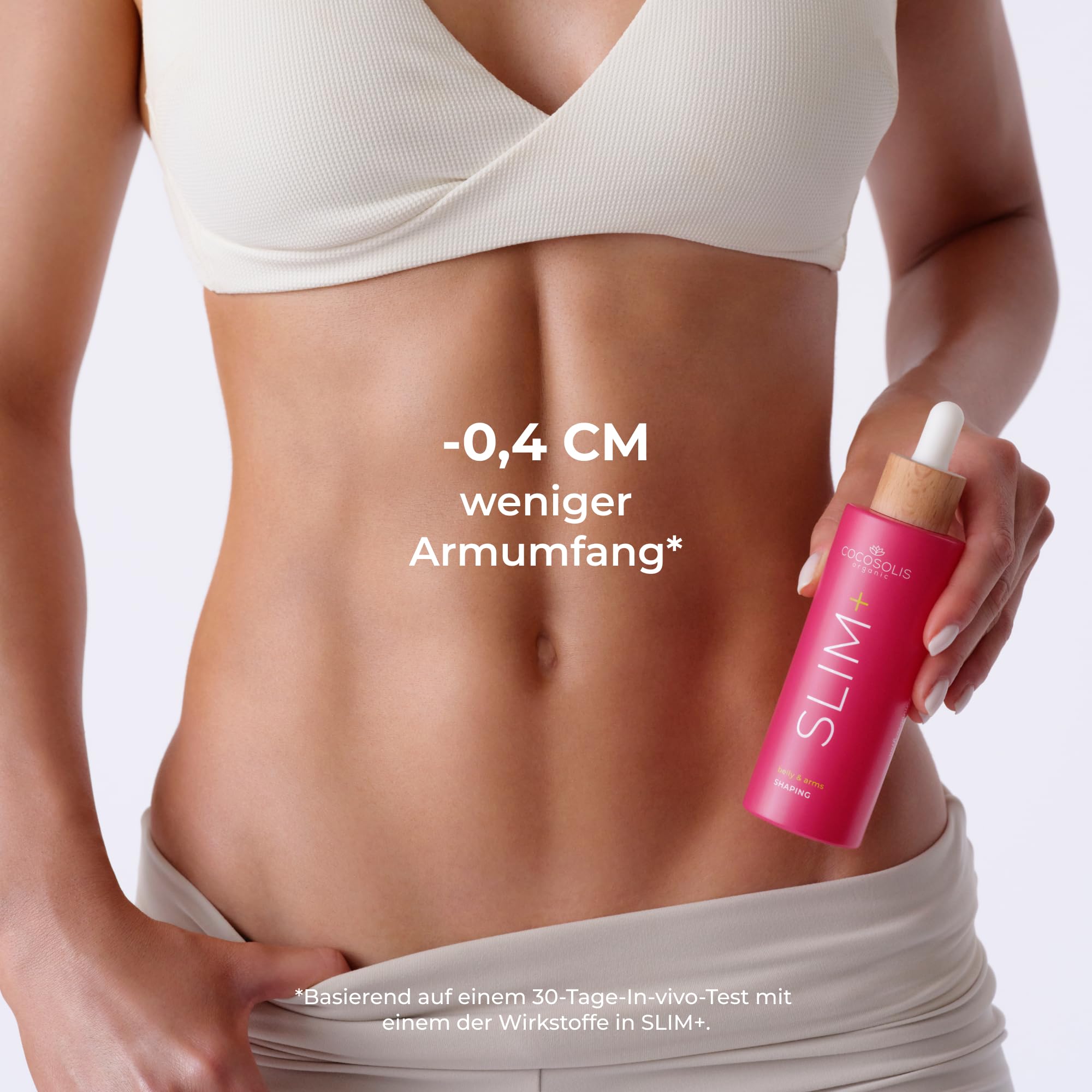 COCOSOLIS SLIM+ Shaping Serum-Konzentrat Wirkt gezielt gegen Fett, schlaffe Haut und Dehnungsstreifen, glättet und strafft die Haut am Bauch und an den Armen
