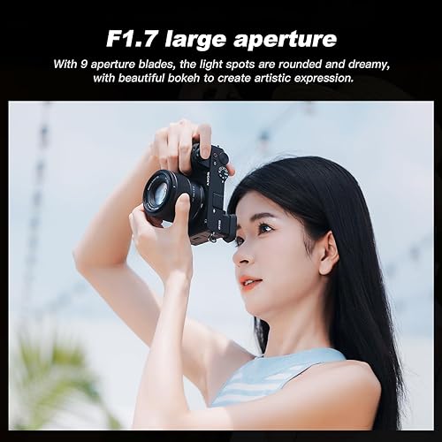 Vista 36 de VILTROX Lente de montaje de 0.512 in f1.4 F/1.4 E, lente gran angular Aps-C Prime para cámara Sony E Mount A9/a7RIV/a7RIII/a7III/a7SIII/a7C