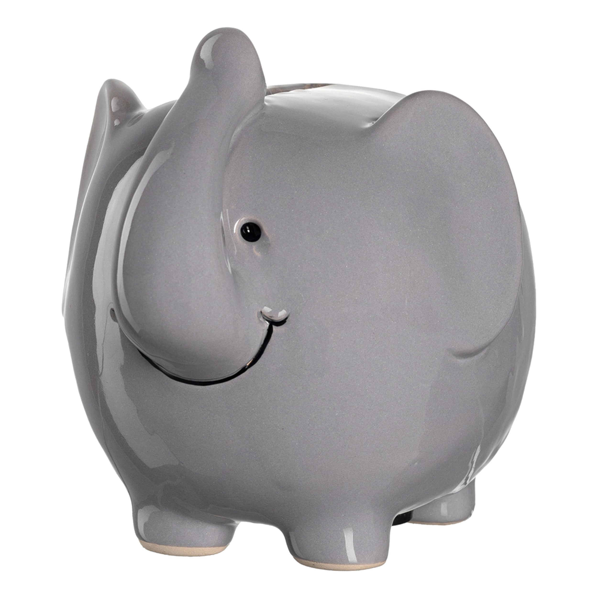 Leonardo Bambini 039194 - Salvadanaio a forma di coccodrillo, in ceramica con chiave, regalo per bambini, ragazzi e ragazze, 12,8 cm, colore: Verde colorato