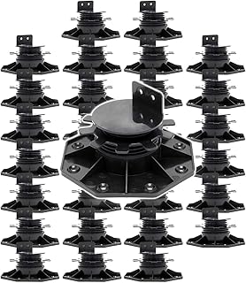 XPOtool Set 30x Stelzlager für Terrassen, 2700kg, 33-64mm, höhenverstellbare Stellfüße für Terrassendielen, Platten und Planken