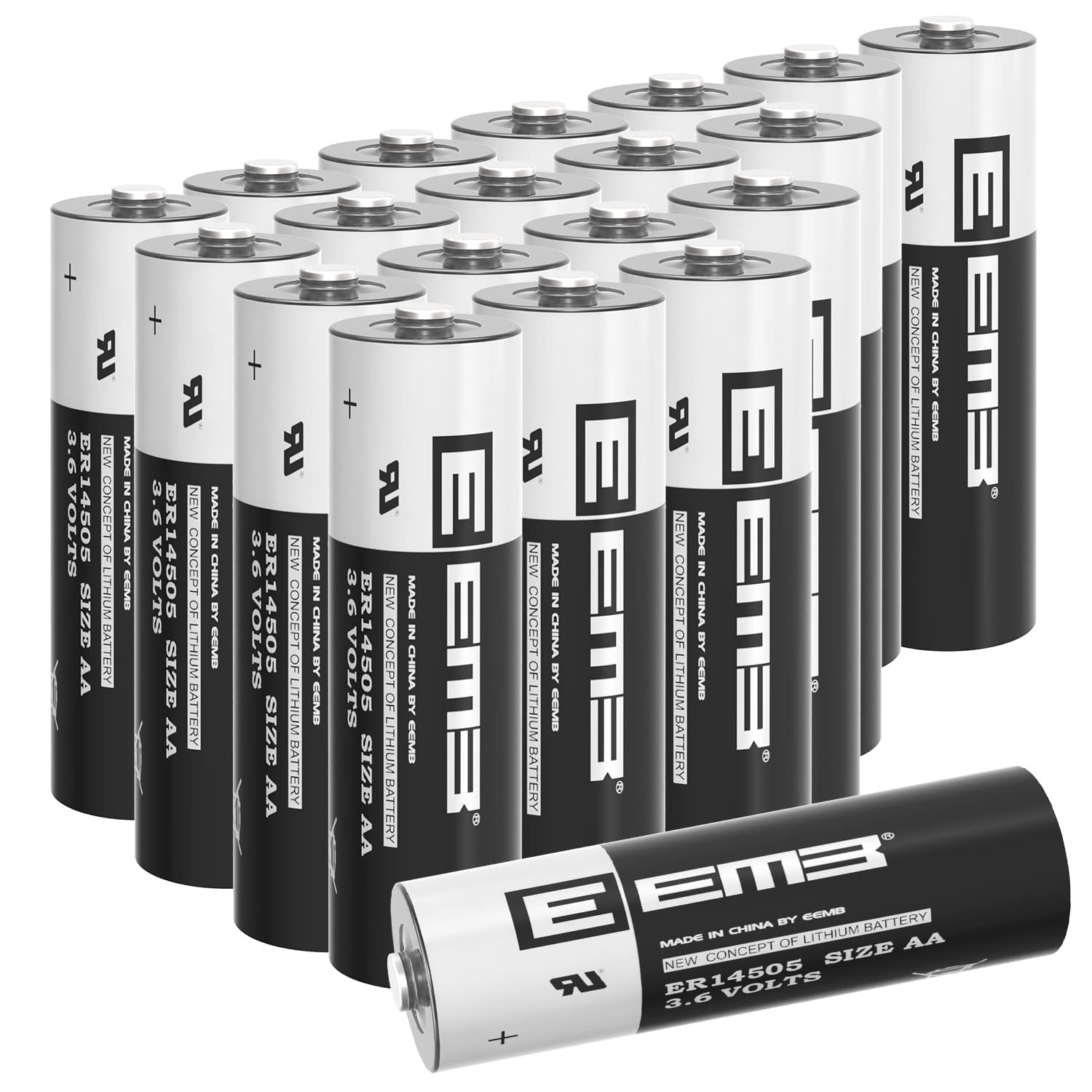 EEMB ER14505 AA 3,6V Lithium Batterie SB-AA11 LS1450O Batterien (20 Stück)