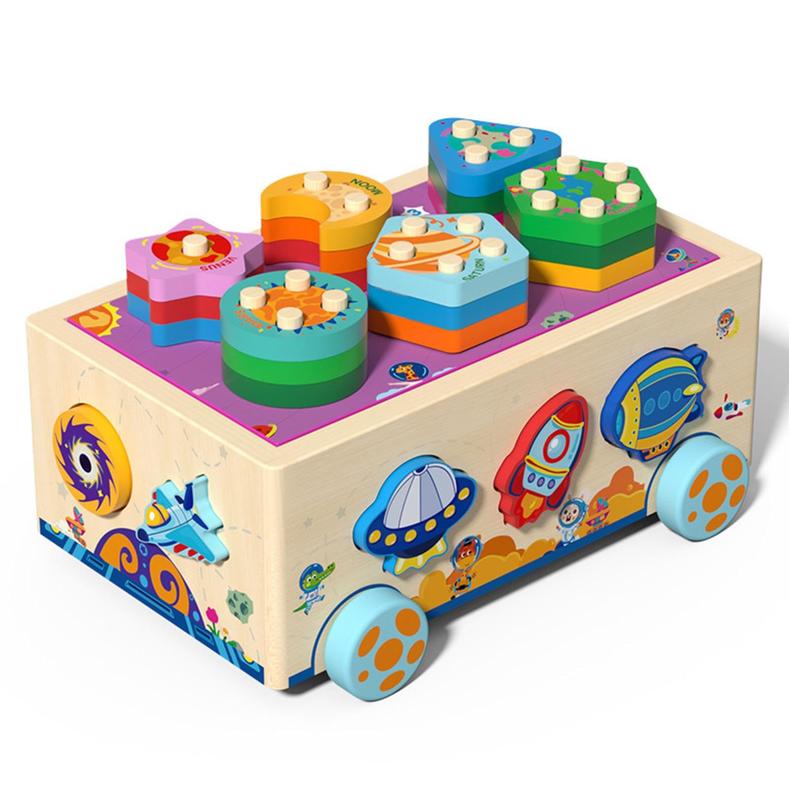 Perfeclan Juguete clasificador de Formas, Caja de emparejamiento para clasificar Formas, Juguetes educativos de motricidad Fina para el Aprendizaje temprano,