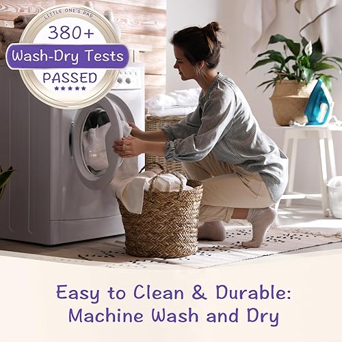 Miniatura 6 de Paquete de 2 fundas de colchón impermeables Little One's Pad Pack N Play, se adapta a la mayoría de paquetes y juegos, corrales y colchones