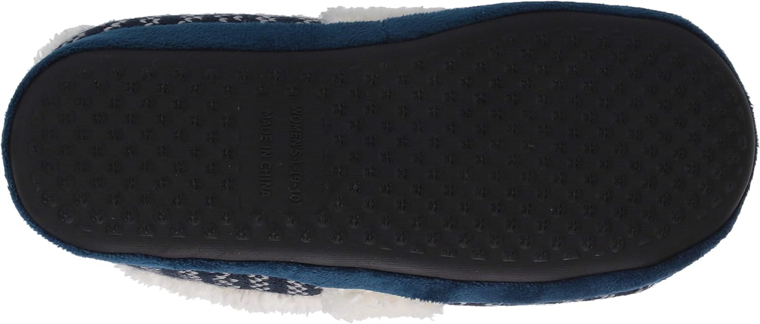 FOCO NCAA Michigan Wolverines Unisex Smu Big Logo Holiday Aztec Print Knit Moccasinsmu Big Logo Holiday Aztec Print Knit Moccasin, Team Color, Medium