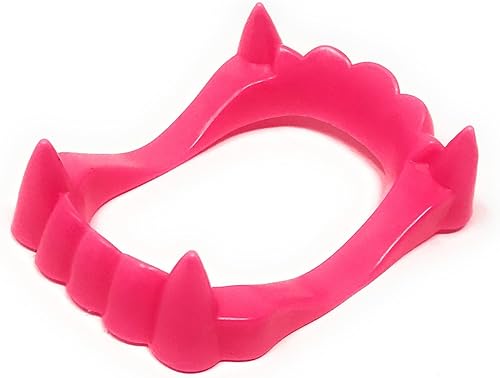 Miniatura 5 de 144 colmillos de vampiro de lujo, surtido a granel (brilla en la oscuridad, negro, morado, verde, rosa intenso y naranja)