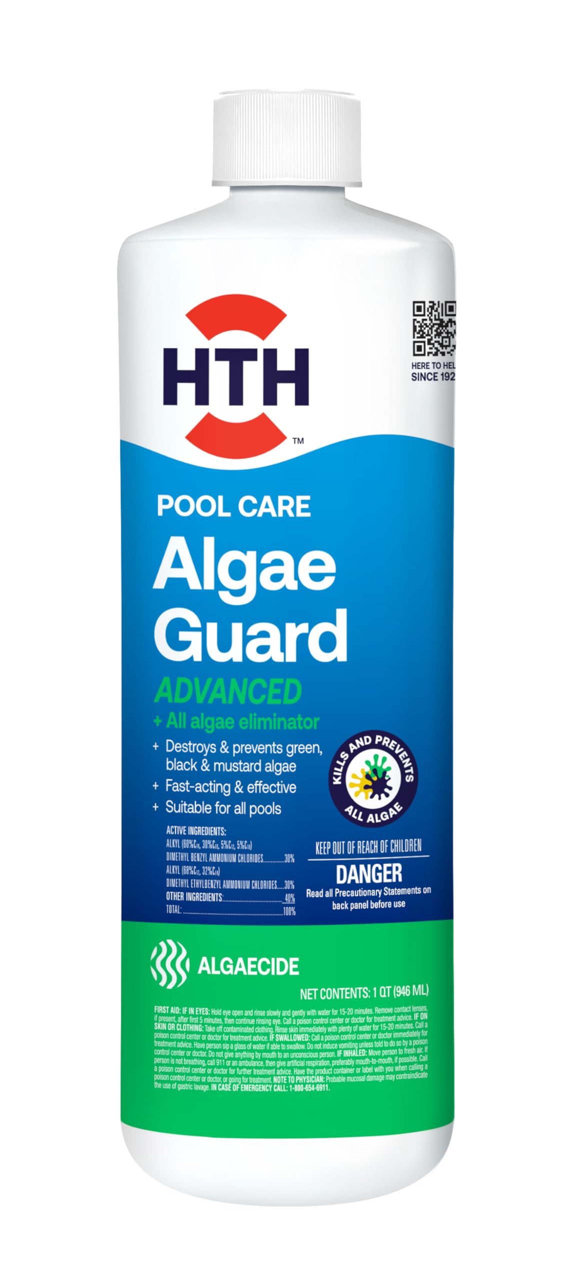 HTH 67243, Swimming Pool Care Advanced Algae Guard, 32oz