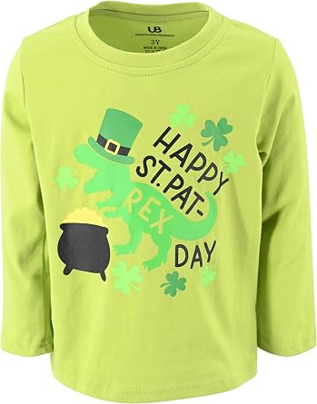 Unique Baby Boys Long Sleeve Graphic Shirt for Kids and Toddlers
