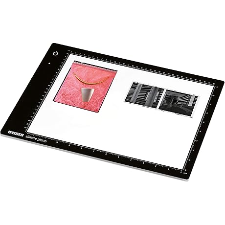 Kaiser Slimlite Plano 5000K 10.5" x 15.5" Battery/AC Thin Dimmable LED Lightbox