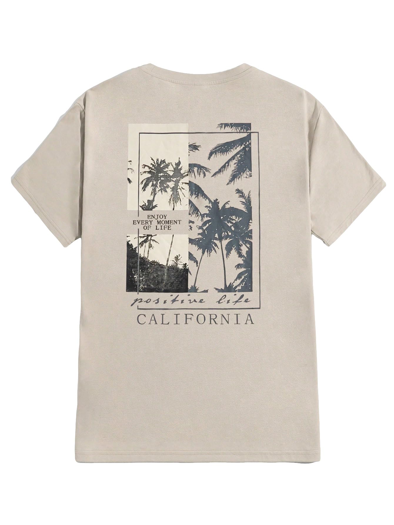 SOLY HUX Men's Graphic Tees Letter Print Casual Short Sleeve T Shirts Summer Tops Vintage Tees