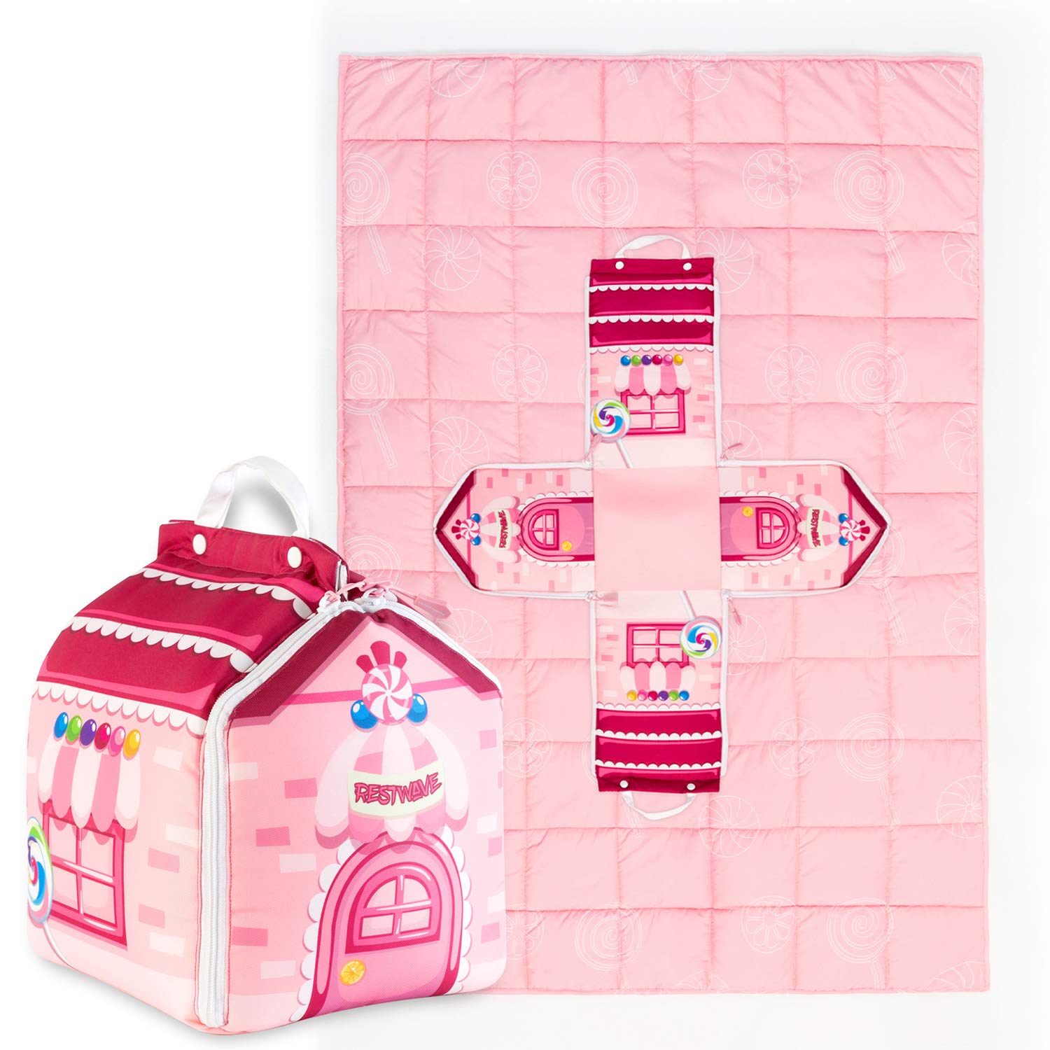 Weighted Blanket Twin or Full Size 7lb (41" x 60") for Kids - Premium Heavy Blanket Nontoxic Glass Beads