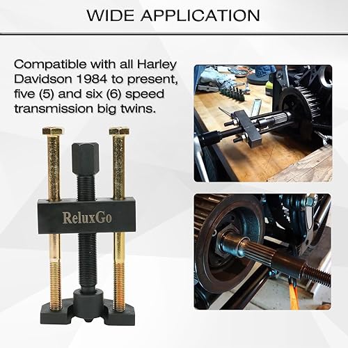Miniatura 5 de Extractor de instalación de herramientas de carrera de rodamientos interiores del eje principal de transmisión para Harley Davidson Big Twin 5 y 6