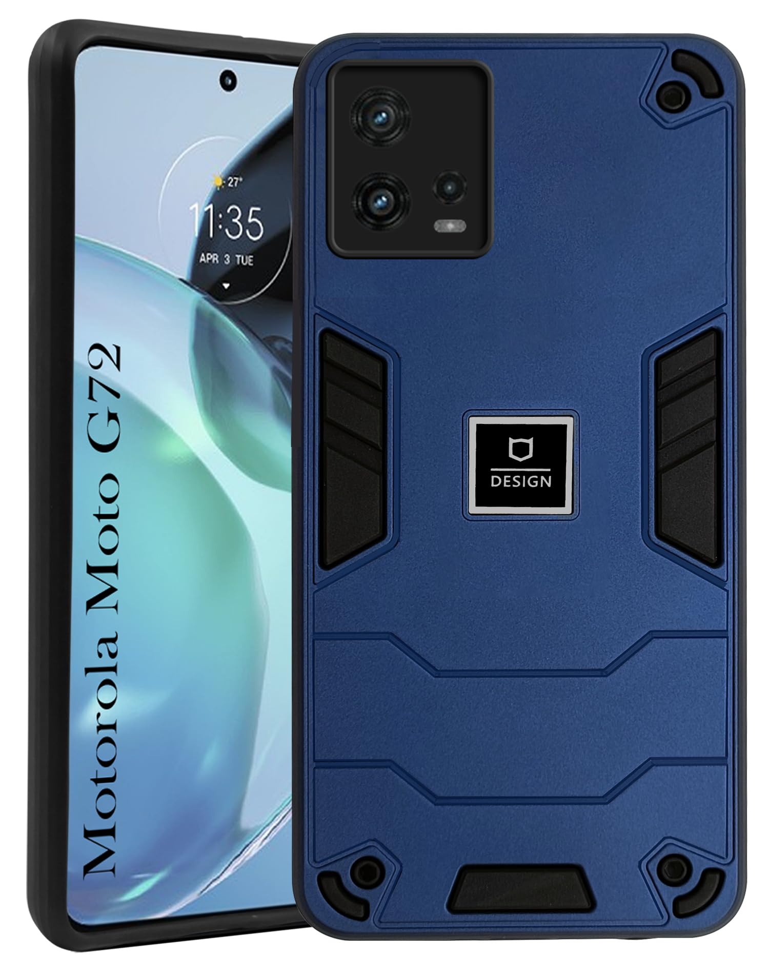 Jkobi Back Cover Case for Motorola Moto G72 5G (Lightweight Hybrid Armor Shockproof Polycarbonate| Slim Blue) (B0CD3VRFTN) Amazon Price History, Amazon Price Tracker