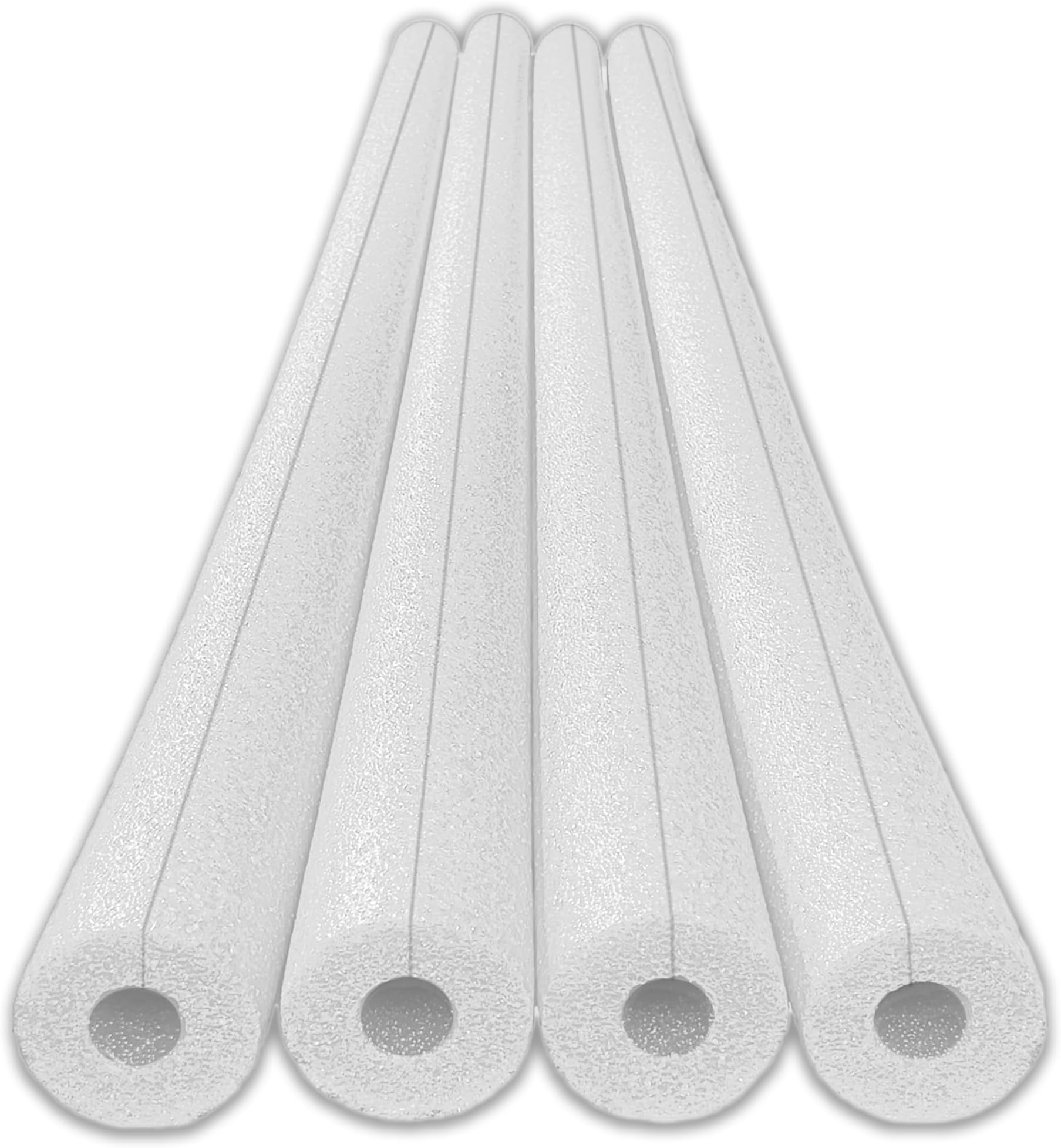 Oodles of Noodles Clamp-On Standard Size Foam Noodles - 4 Pack - Extra Dense, Buoyant Foam Tubes Used as Sharp Edge Protectors, Corner Guards, Padding, Pipe Insulation, DIY Protection Projects & More